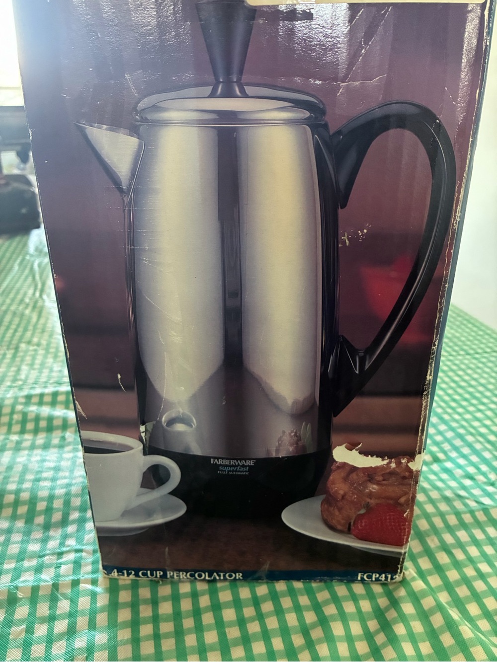 Farberware Millennium Superfast Stainless Steel Percolator with Black Handle